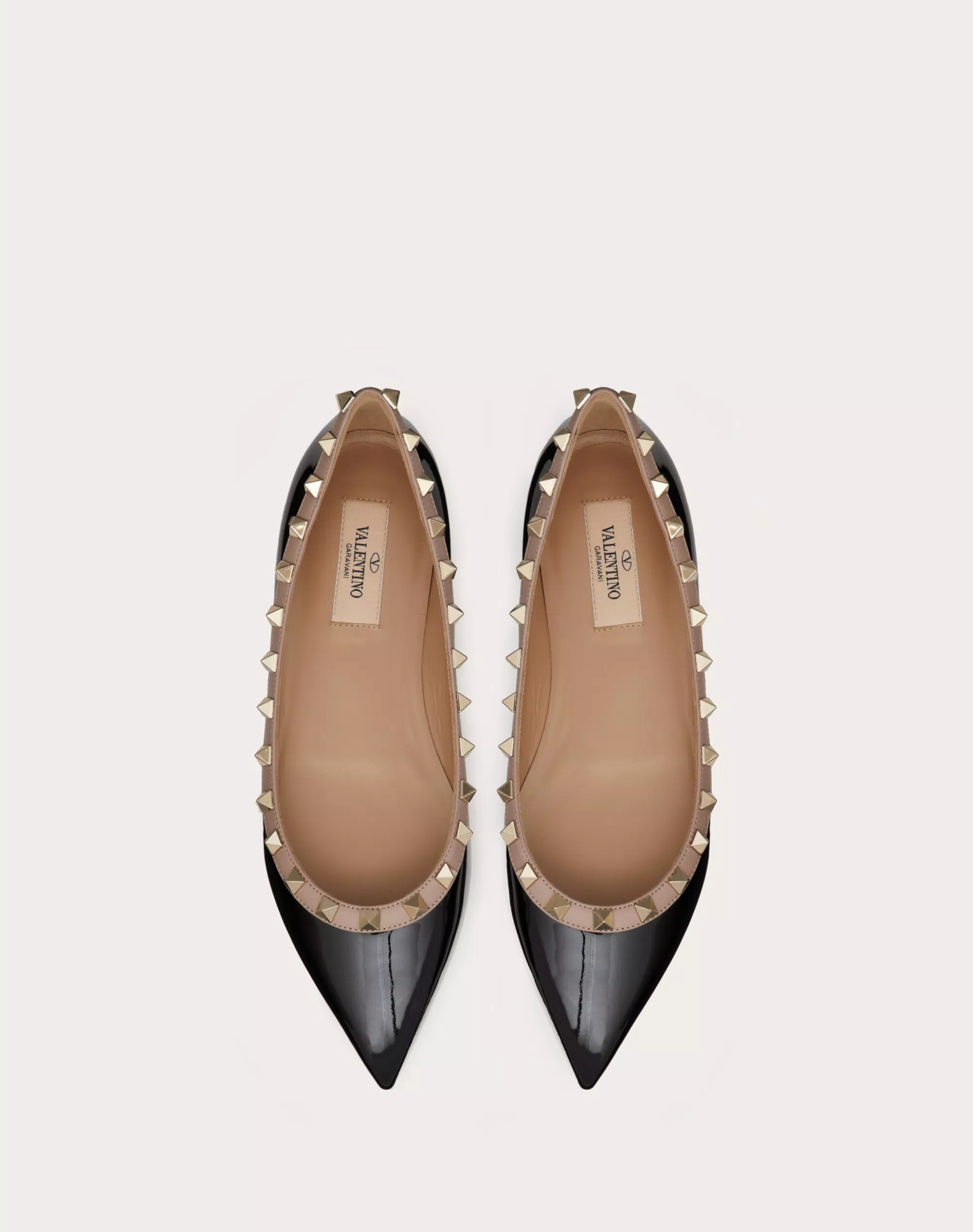 PATENT ROCKSTUD BALLET FLAT